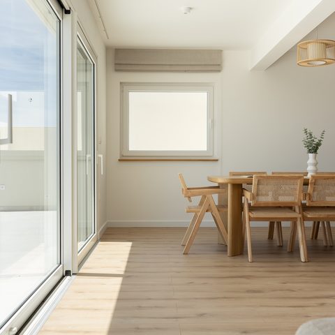 Dining corner with terrace access